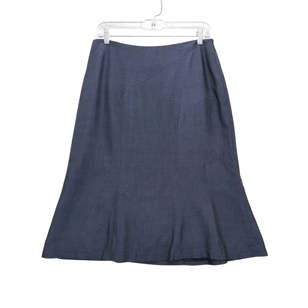 Garfield &‎ Marks Rachel Skirt A-Line Paneled Virgin Wool Blend Sz 8 USA